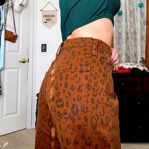 🐾VINTAGE CHEETAH PRINT STRAIGHT PANTS🐾